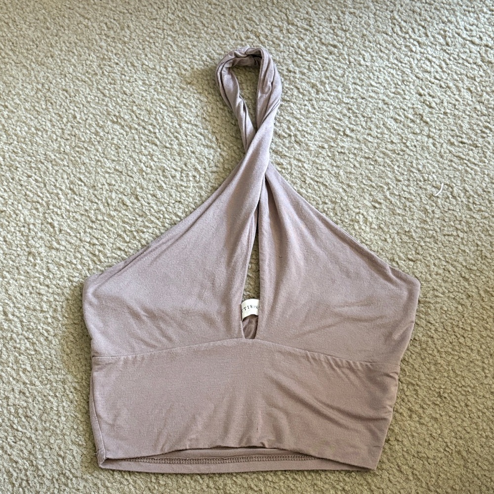 Halter Neck Top in Taupe